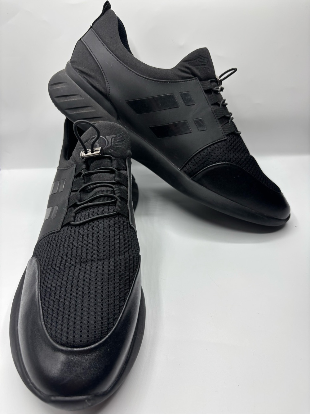 VITKIX Black Knit Athletic Sneakers Casual Walking Running Shoes